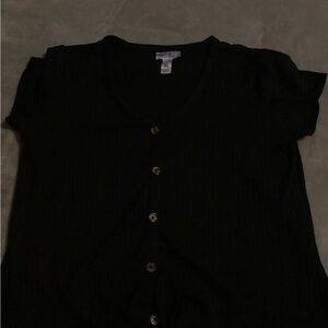 Just Be Black Knit Top